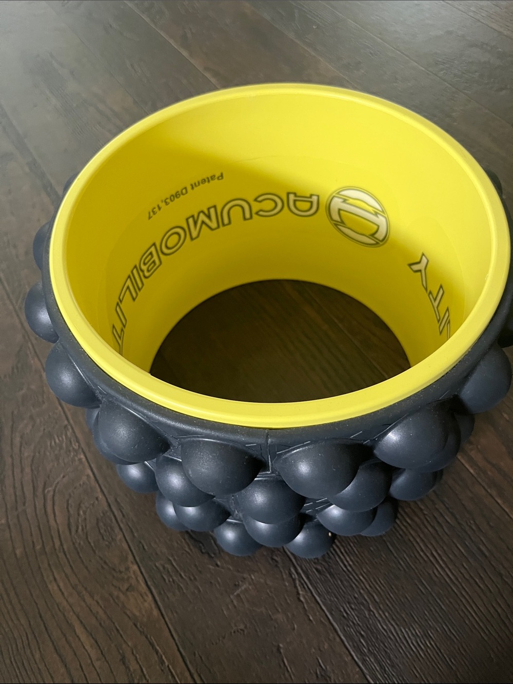 Massage Foam Roller - Black & Yellow Back Stretcher